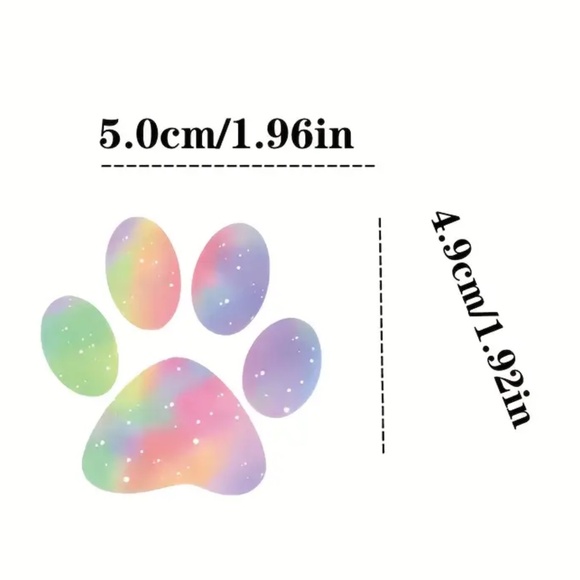NIP! 50 Pieces of Animal Paw Print Stickers! - Picture 9 of 9